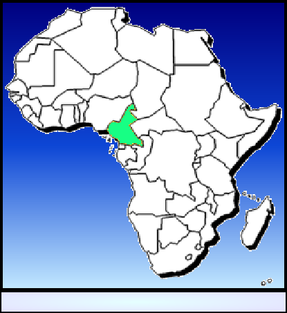 Aire de répartition de Aphyosemion amoenum