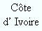 Côte
d’ Ivoire