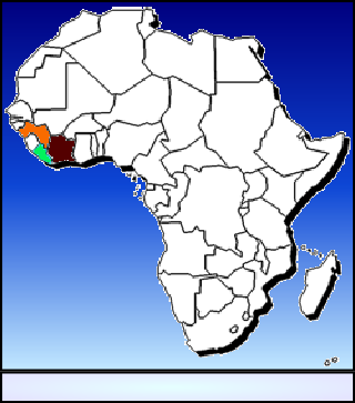 Aire de répartition d’ E.olbrechtsi olbrechtsi