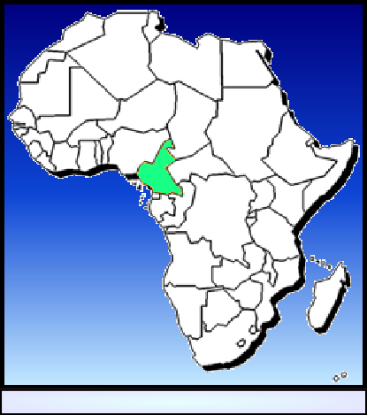 Aire de répartition d’ Aphyosemion pascheni pascheni