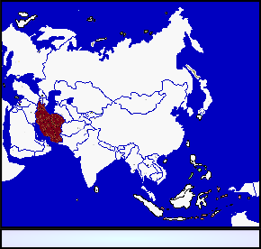 Aire de répartition d’ Aphanius persicus