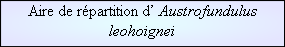 Aire de répartition d’ Austrofundulus leohoignei