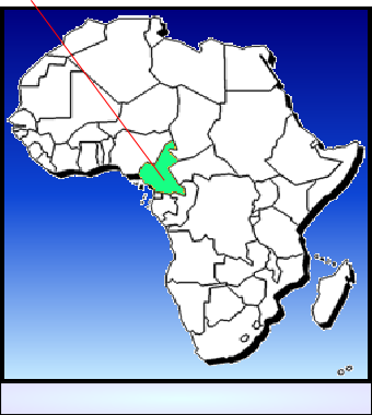 Aire de répartition d’ Aphyosemion franzwerneri