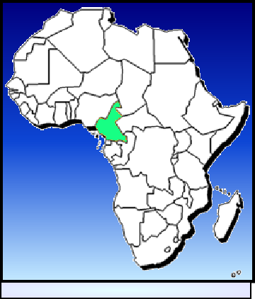 Aire de répartition de Chromaphyosemion melinoeides