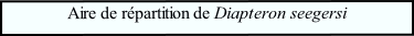 Aire de répartition de Diapteron seegersi